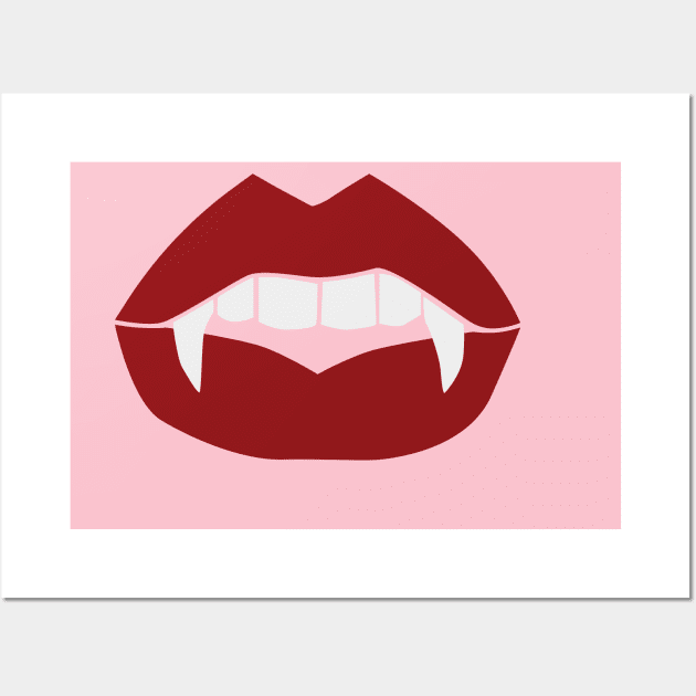 Vampire red. Wall Art by candelanieto